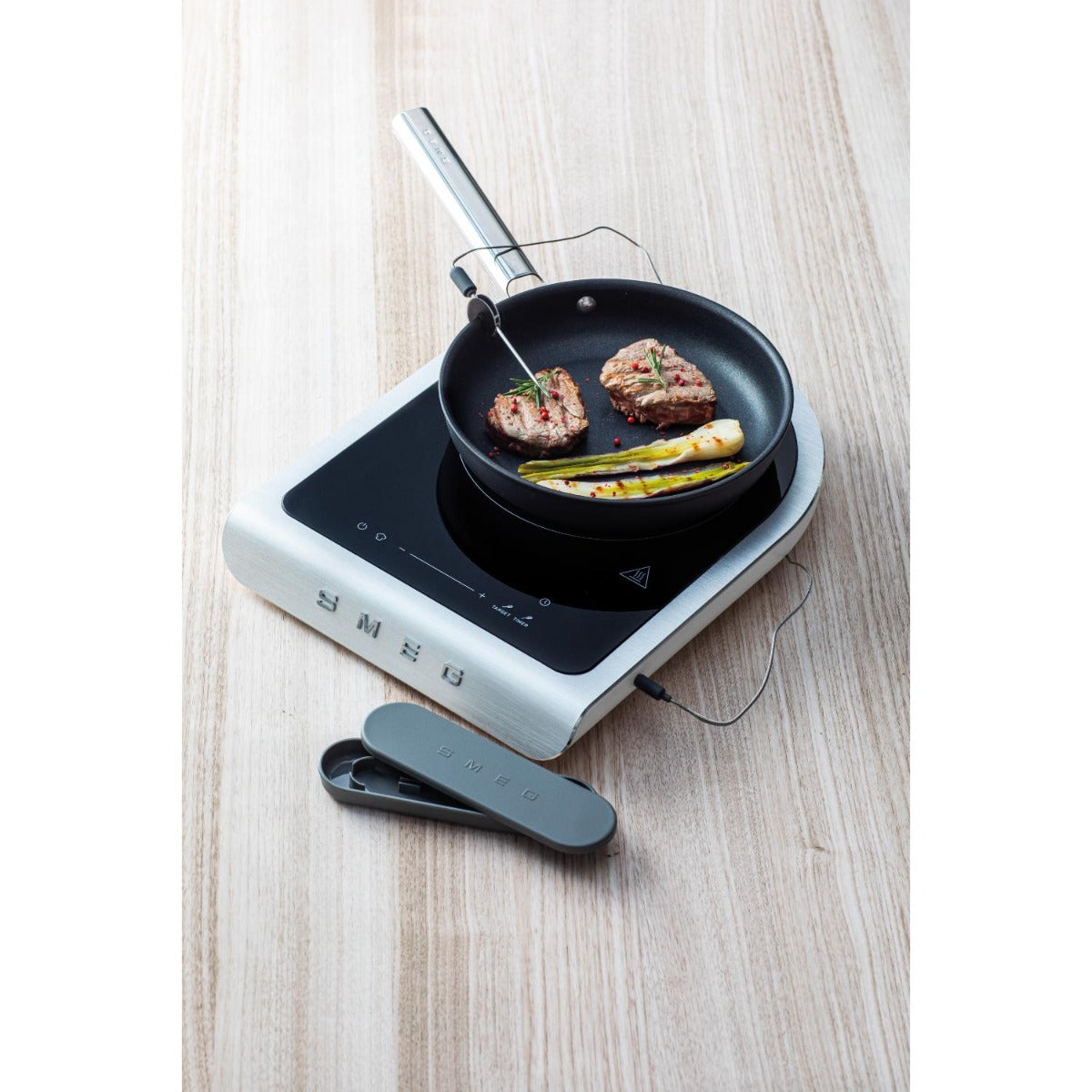 Smeg - Portable Induction Cooktop - Matte White - Wholesales Supply