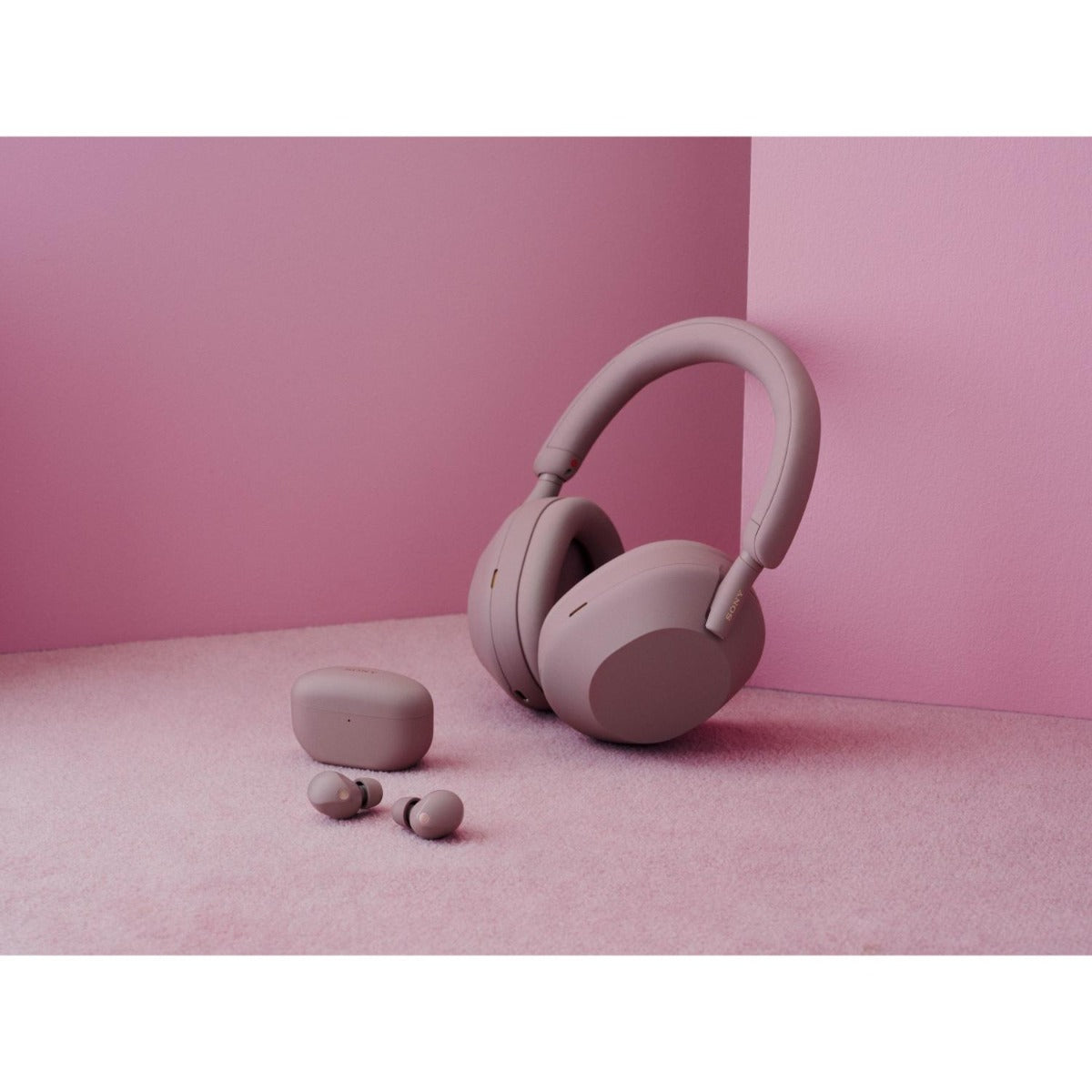 Sony - Wireless Noise Cancelling Headphones - Smoky Pink - Wholesales Supply