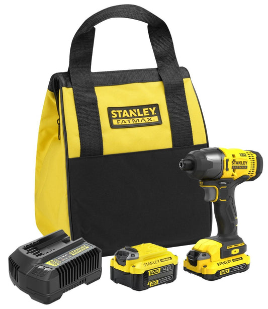 Stanley - FatMax 18V V20 Impact Driver Kit 2.0Ah/4.0Ah - Wholesales Supply