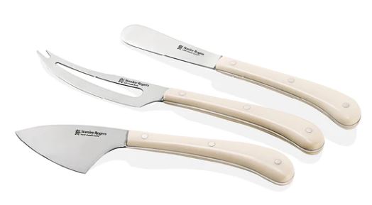 Stanley Rogers - Pistol Grip Cream 3 piece cheese set - Wholesales Supply