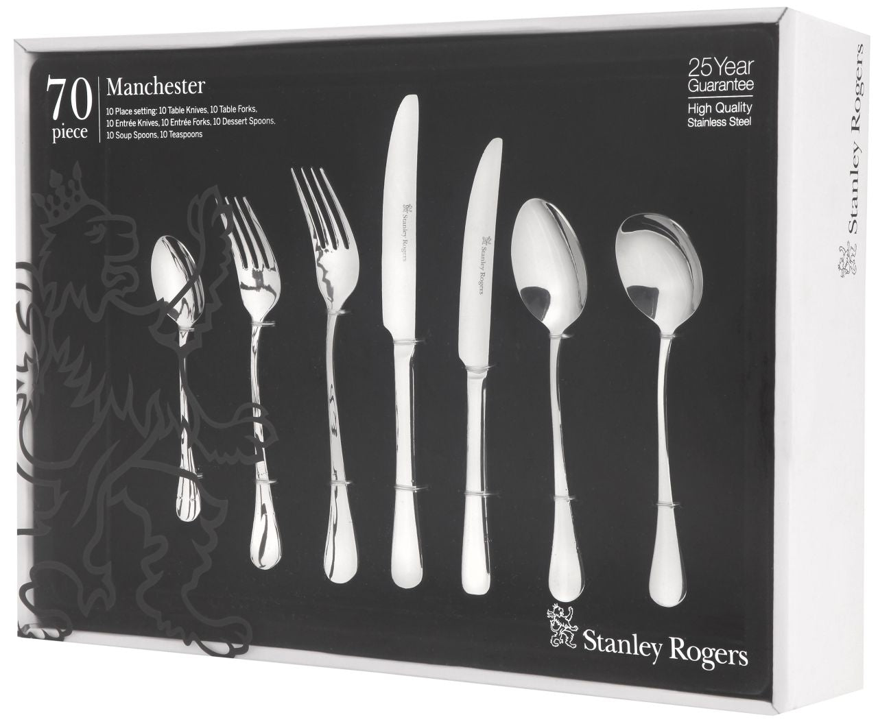 Stanley Rogers - Manchester Cutlery Set, 70 Piece - Stainless Steel - Wholesales Supply