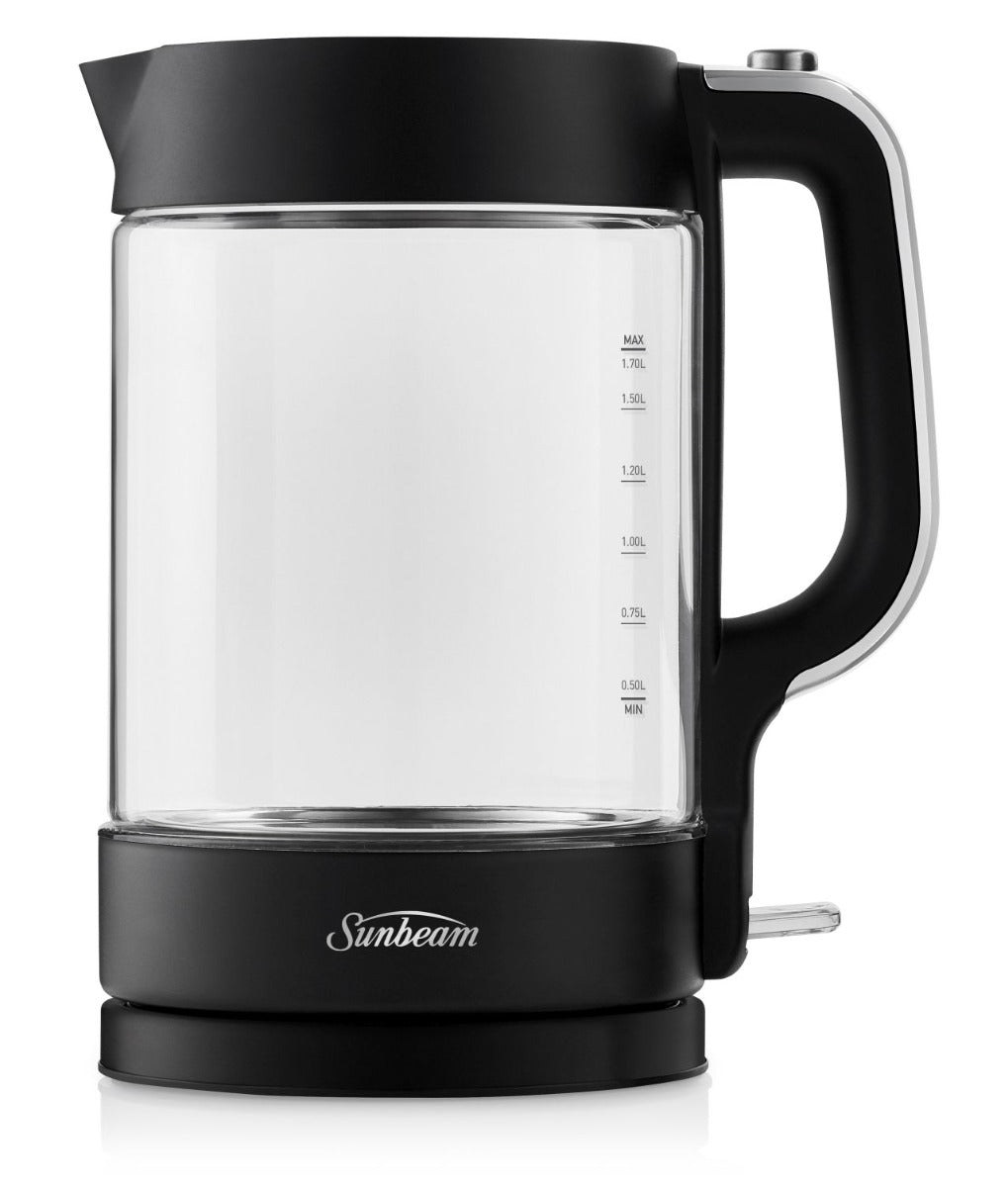 Sunbeam - 1.7L Glass Kettle - Black Classic - Wholesales Supply