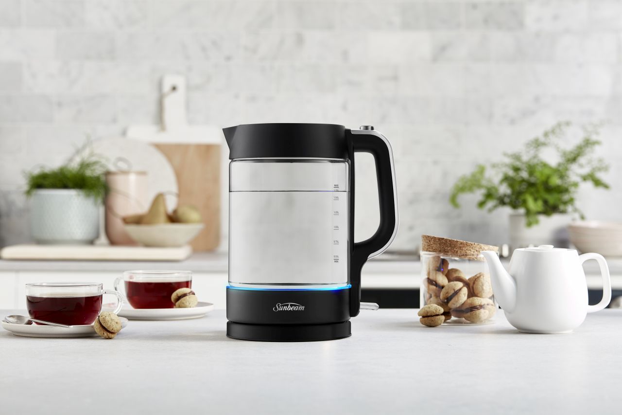 Sunbeam - 1.7L Glass Kettle - Black Classic - Wholesales Supply