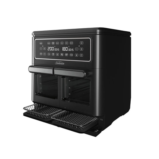 Sunbeam - 11.4L Multi Zone Air Fryer Oven - Black - Wholesales Supply