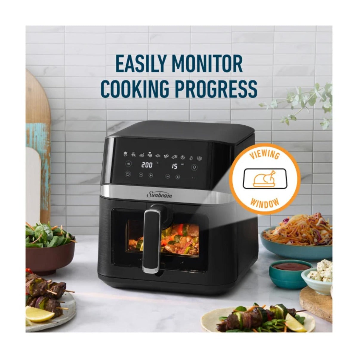 Sunbeam - 6L Alinea Pro DiamondForce Air Fryer - Wholesales Supply