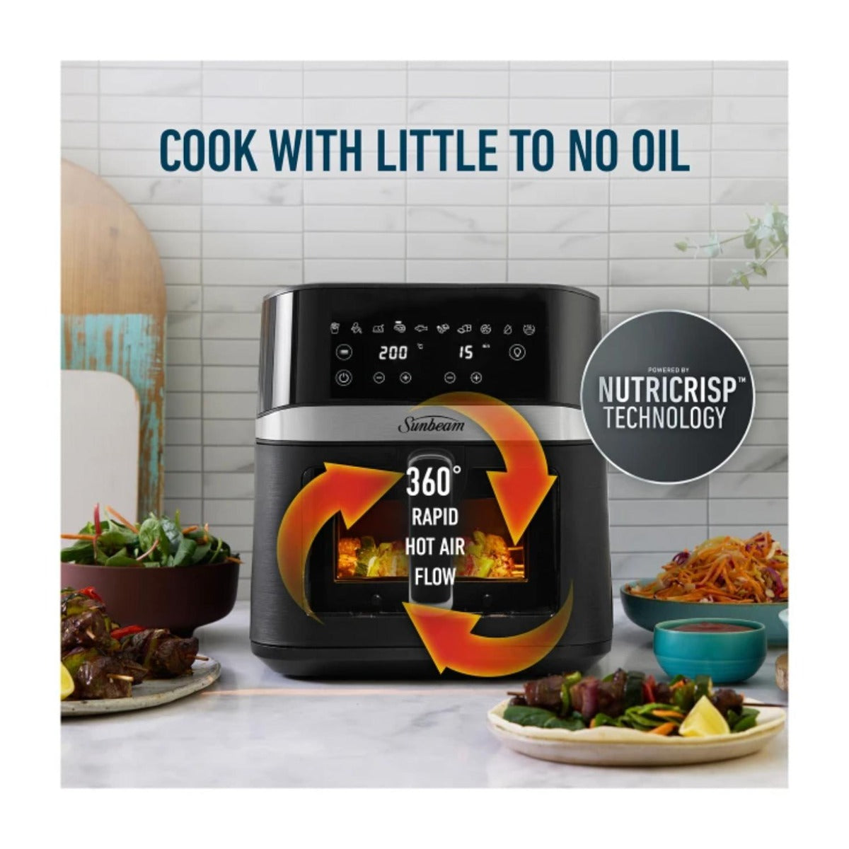 Sunbeam - 6L Alinea Pro DiamondForce Air Fryer - Wholesales Supply