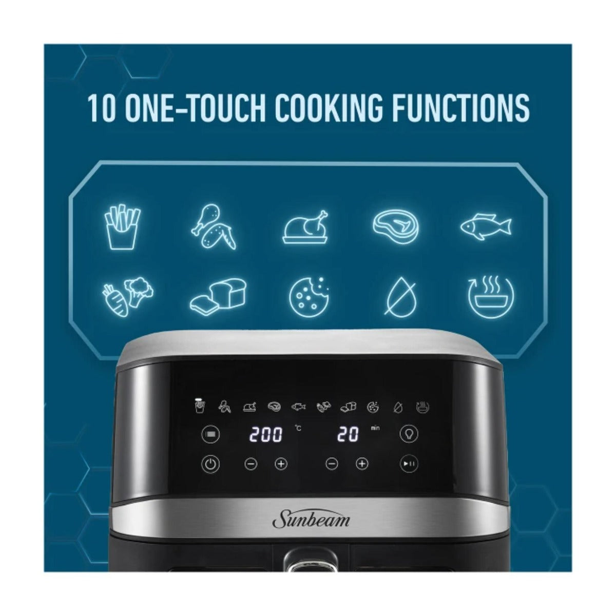 Sunbeam - 6L Alinea Pro DiamondForce Air Fryer - Wholesales Supply