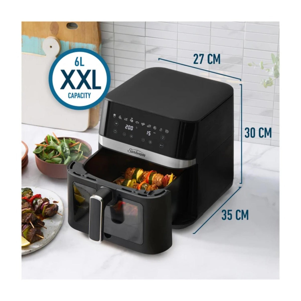 Sunbeam - 6L Alinea Pro DiamondForce Air Fryer - Wholesales Supply