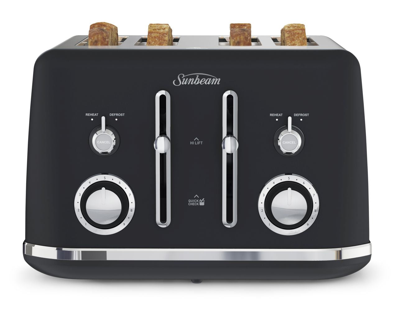 Sunbeam - Alinea 4 Slice Toaster - Dark Canyon Black - Wholesales Supply