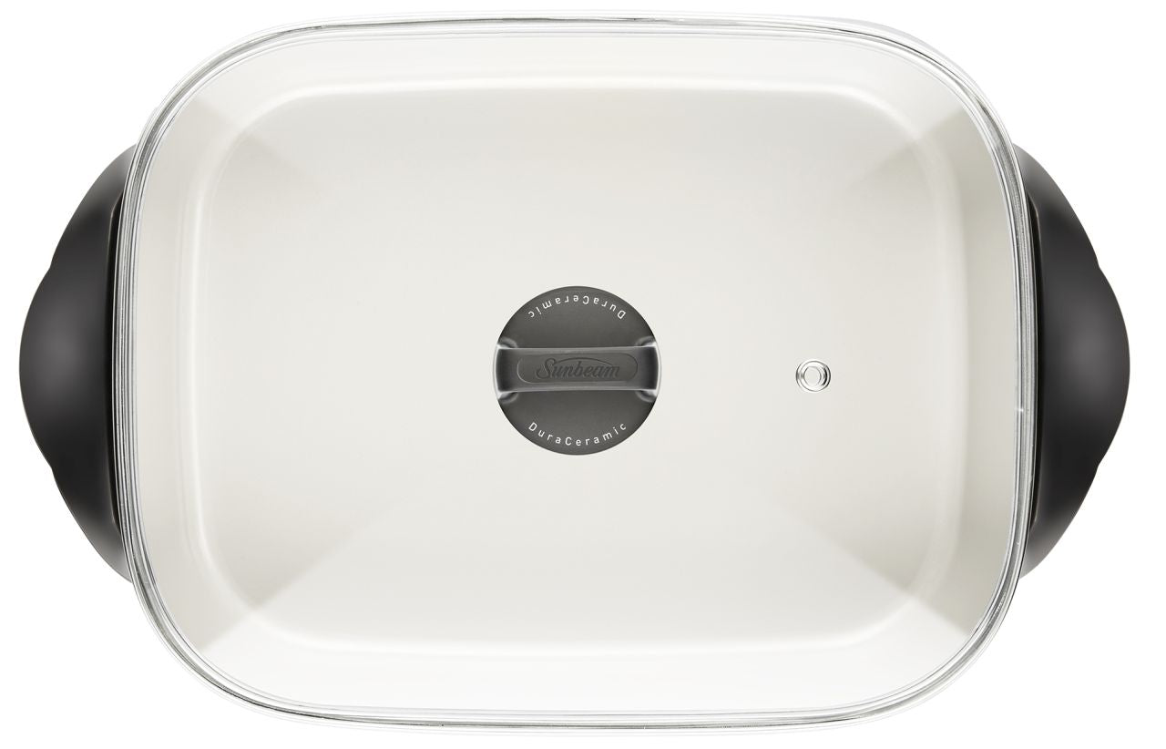 Sunbeam - DuraCeramic Electric Frypan - Black - Wholesales Supply