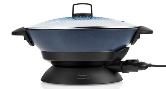Sunbeam - DiamondForce 7.5L Electric Wok - Blue/Black - Wholesales Supply