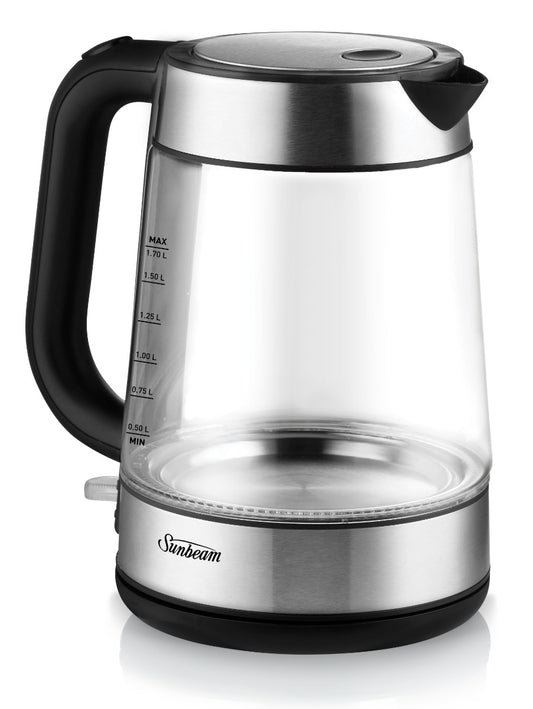Sunbeam - 1.7L Schott Capri Glass Kettle - Wholesales Supply