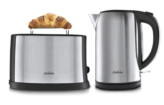 Sunbeam - Breakfast Essentials Set - Matching 1.7L Kettle and 2 Slice Toaster - Wholesales Supply