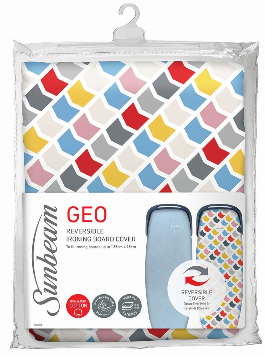 Sunbeam - Geo Reversible Ironing Board Cover - Wholesales Supply