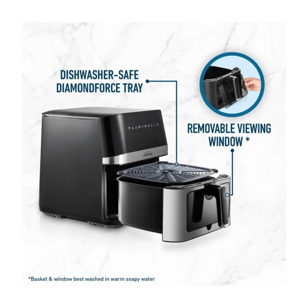 Sunbeam - 7.5L Alinea Max DiamondForce Air Fryer - Wholesales Supply