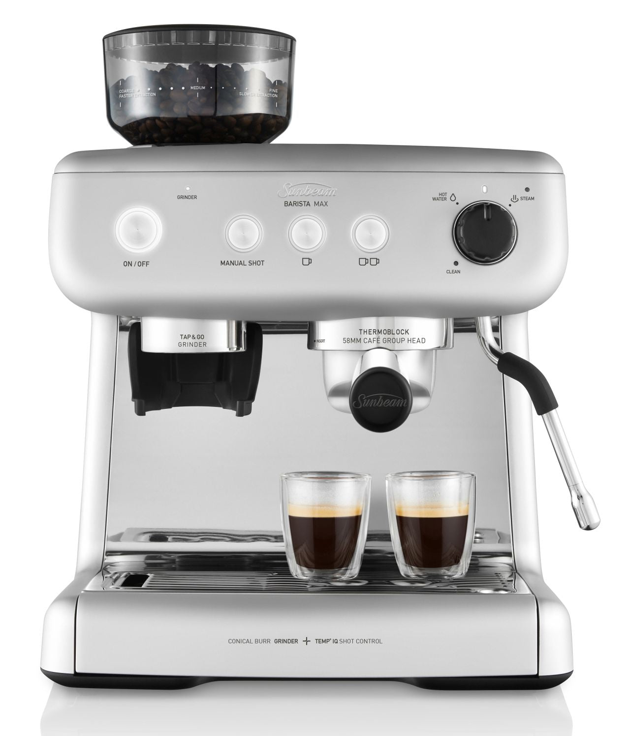 Sunbeam - Barista Max Espresso Coffee Machine - Stainless Steel - Wholesales Supply