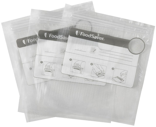 Sunbeam - 35 x FoodSaver Reusable Vacuum Zipper Bags - White - Wholesales Supply