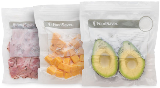 Sunbeam - 35 x FoodSaver Reusable Vacuum Zipper Bags - White - Wholesales Supply