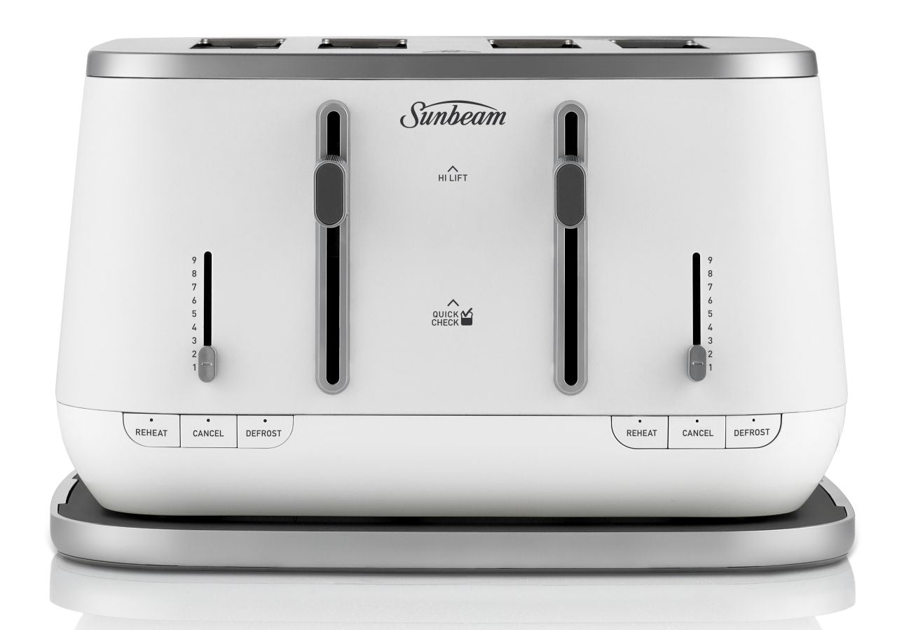 Sunbeam - 4 Slice Kyoto City Collection Toaster - White - Wholesales Supply
