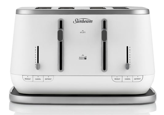 Sunbeam - 4 Slice Kyoto City Collection Toaster - White - Wholesales Supply