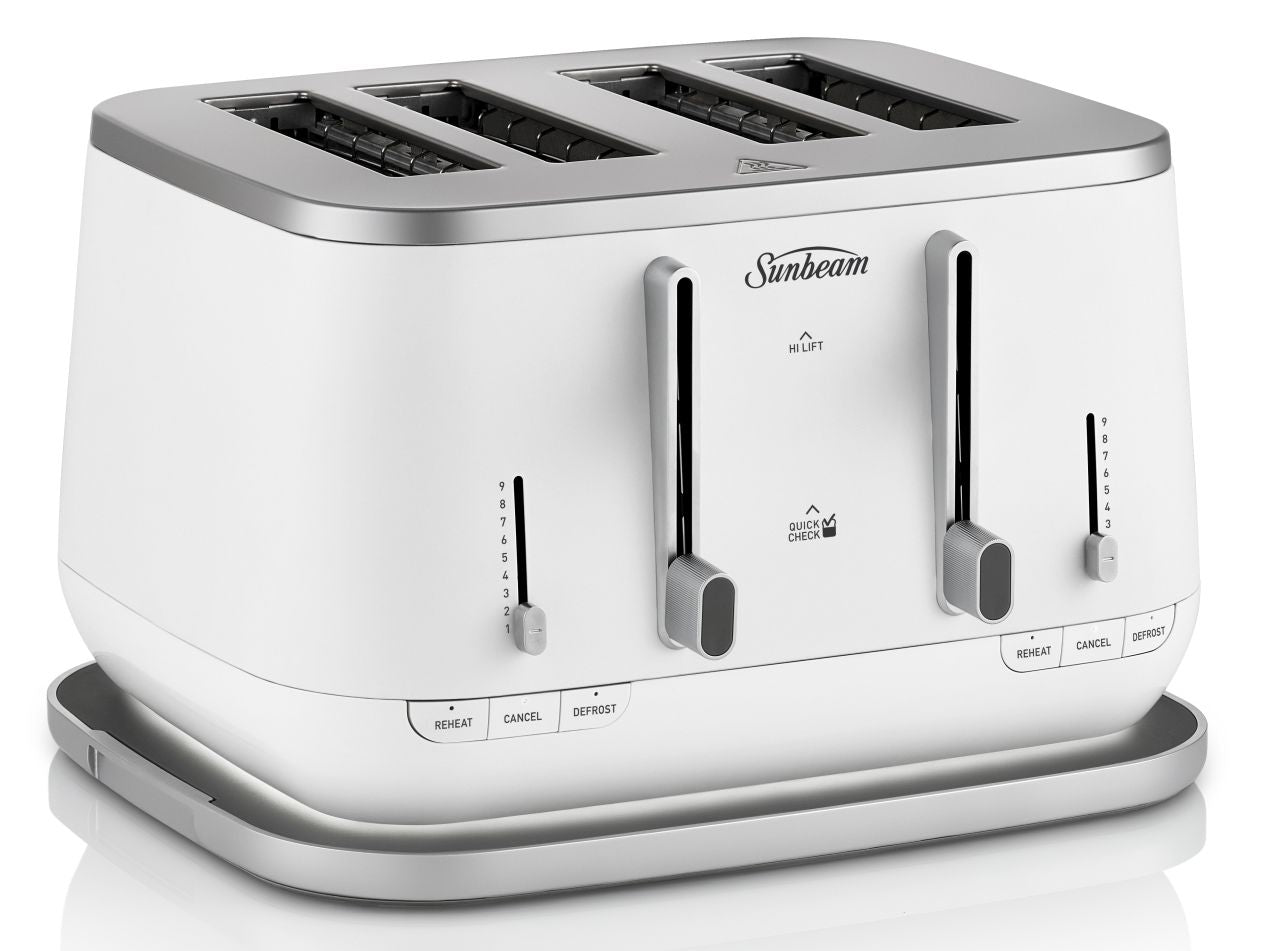 Sunbeam - 4 Slice Kyoto City Collection Toaster - White - Wholesales Supply