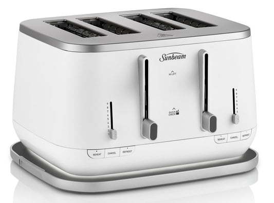Sunbeam - 4 Slice Kyoto City Collection Toaster - White - Wholesales Supply