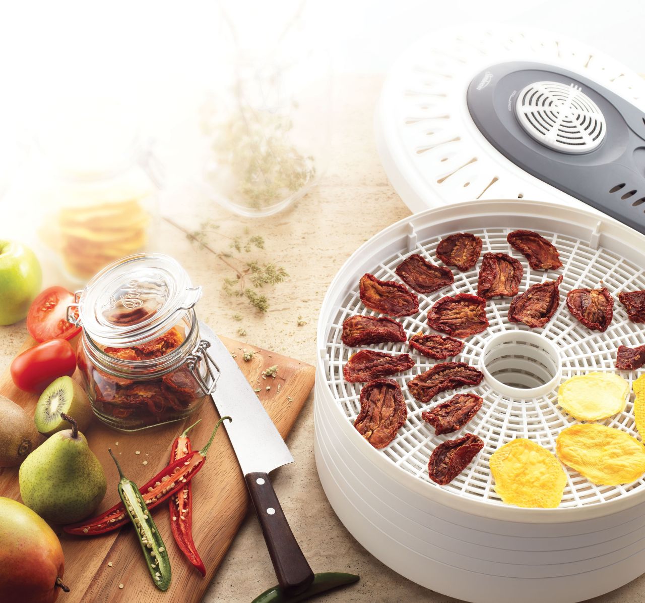 Sunbeam - Food Dehydrator - White - Wholesales Supply