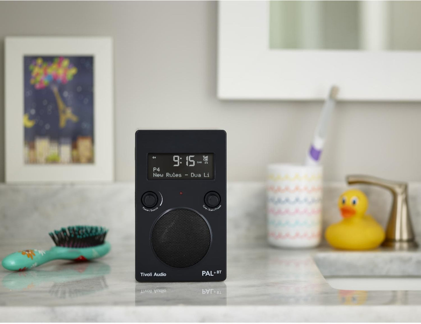 Tivoli - PAL+ Portable AM/FM Radio & Bluetooth Speaker - Black - Wholesales Supply