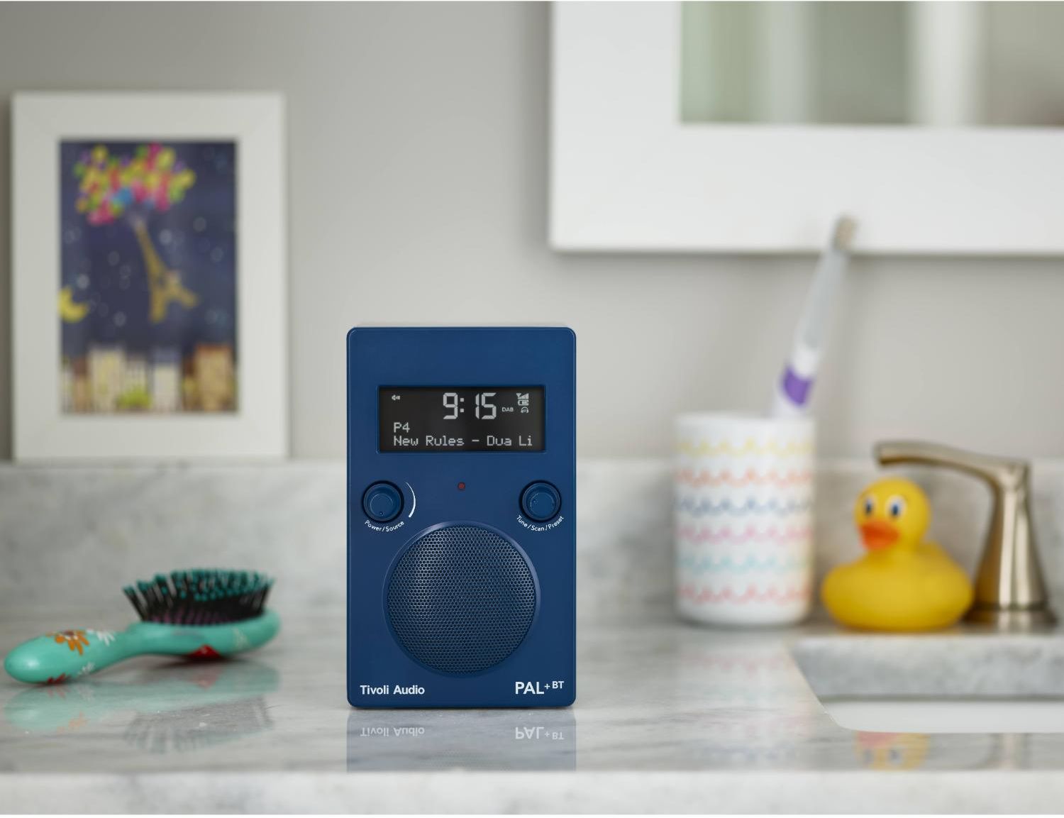 Tivoli - PAL+ Portable AM/FM Radio & Bluetooth Speaker - Blue - Wholesales Supply