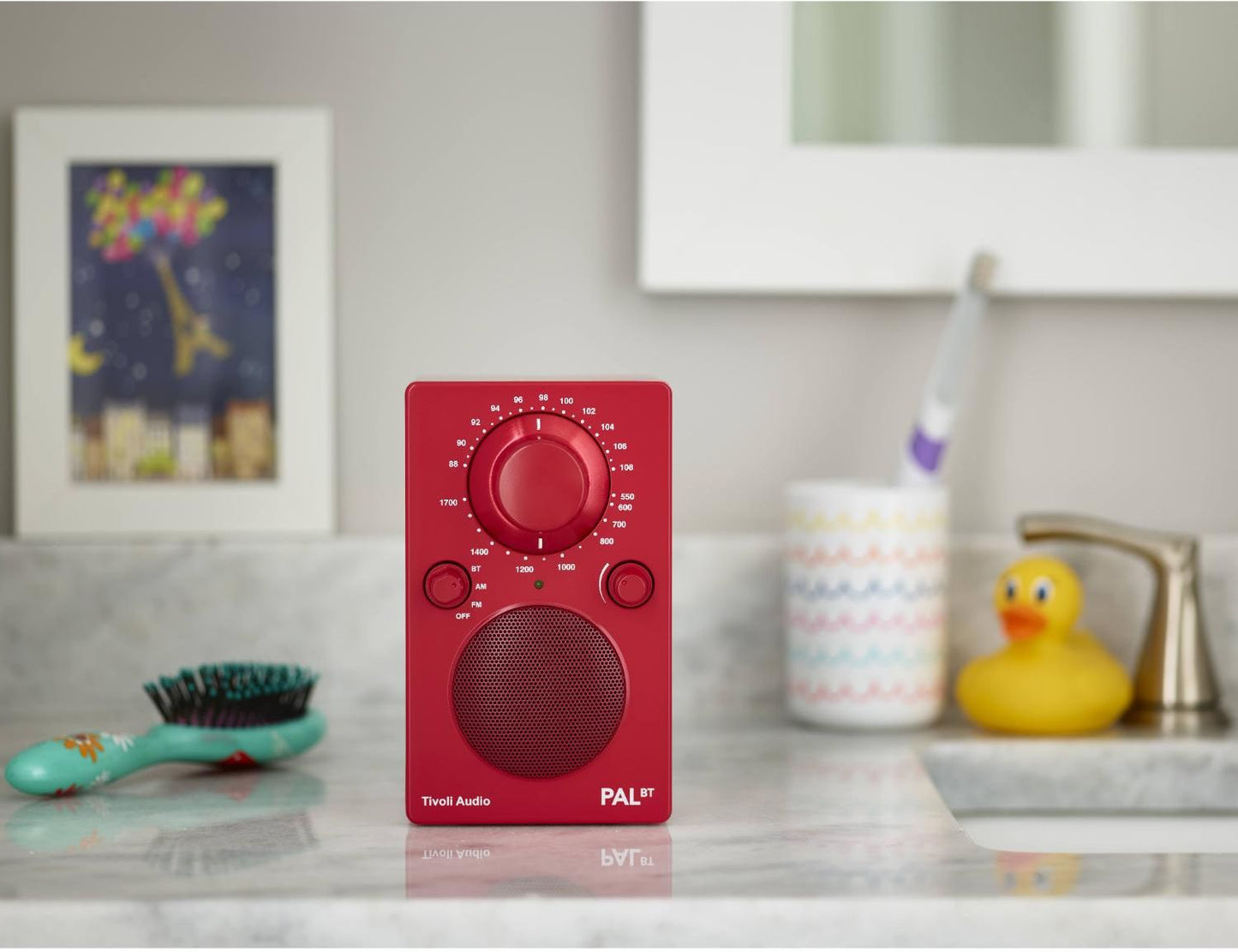 Tivoli - PAL Portable AM/FM Radio & Bluetooth Speaker - Red - Wholesales Supply