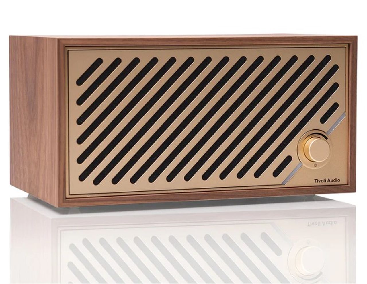 Tivoli Model Two Digital Bluetooth Speaker - Walnut/Gold - Wholesales Supply