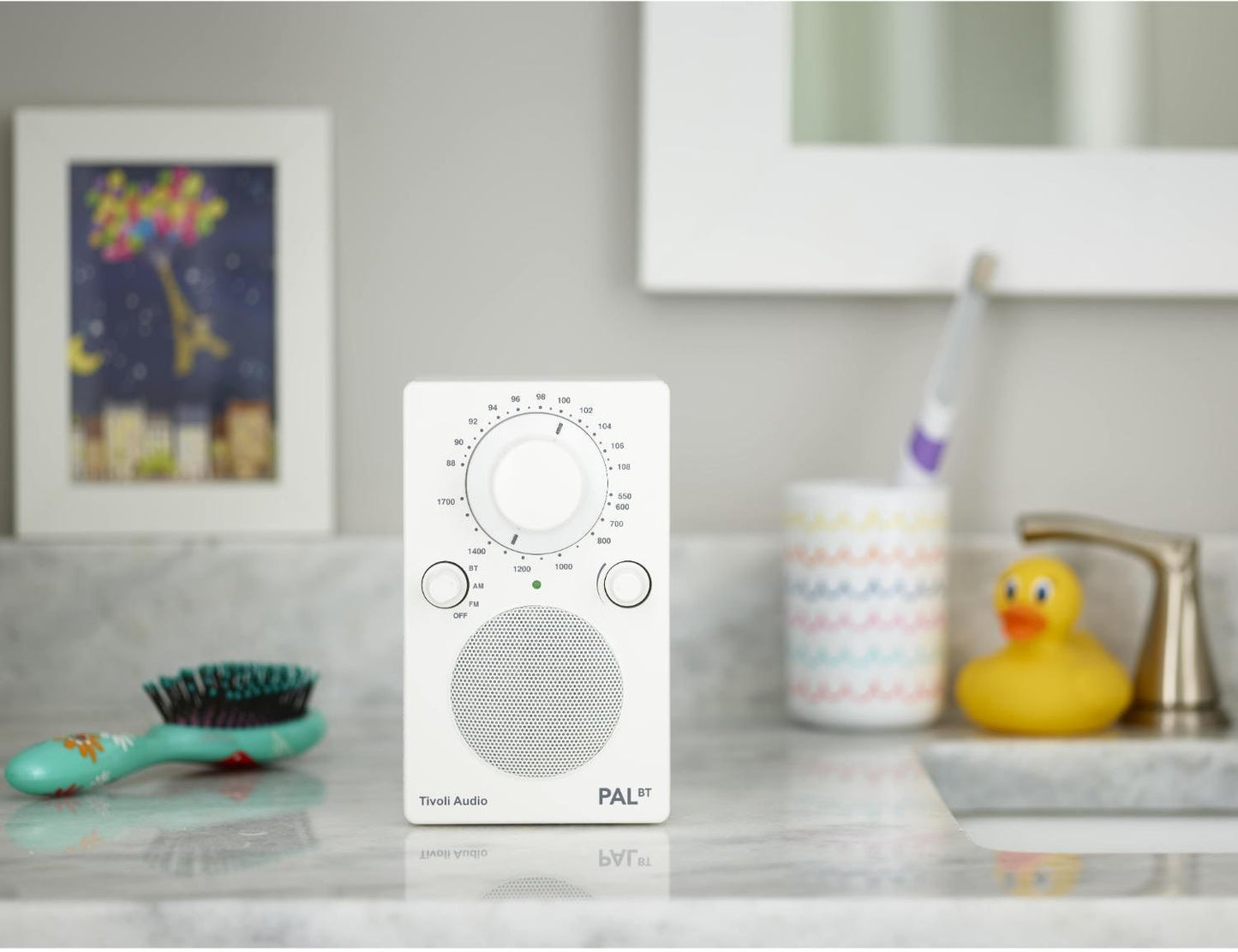 Tivoli - PAL Portable AM/FM Radio & Bluetooth Speaker - White - Wholesales Supply