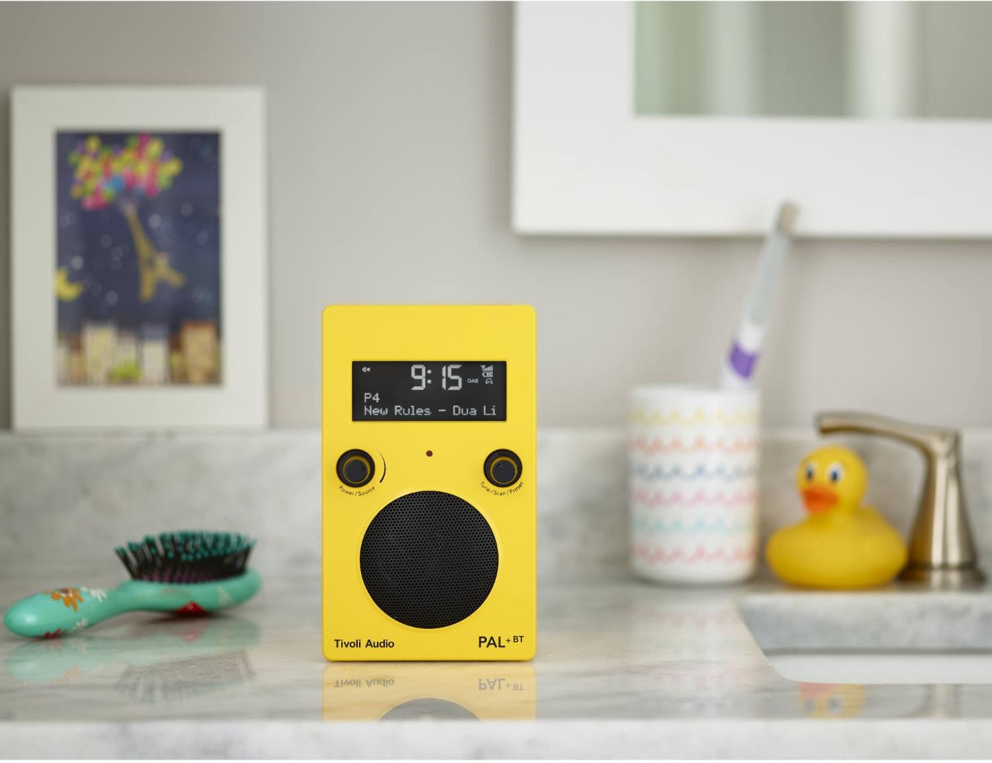 Tivoli - PAL+ Portable AM/FM Radio & Bluetooth Speaker - Yellow - Wholesales Supply