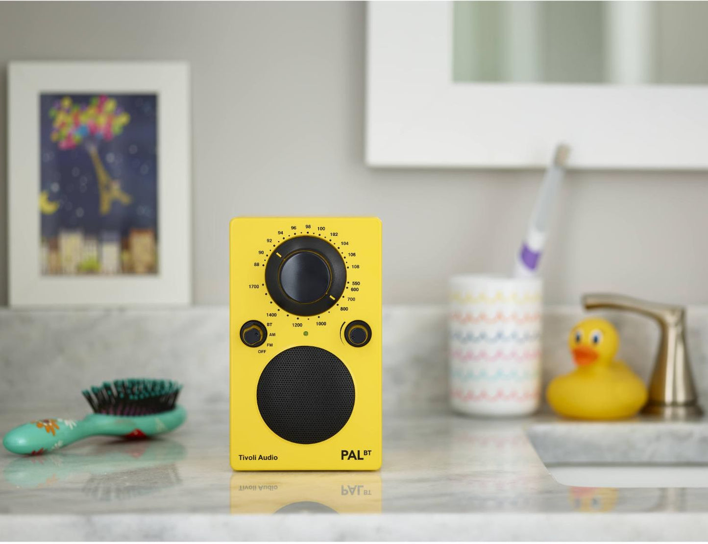 Tivoli - PAL Portable AM/FM Radio & Bluetooth Speaker - Yellow - Wholesales Supply