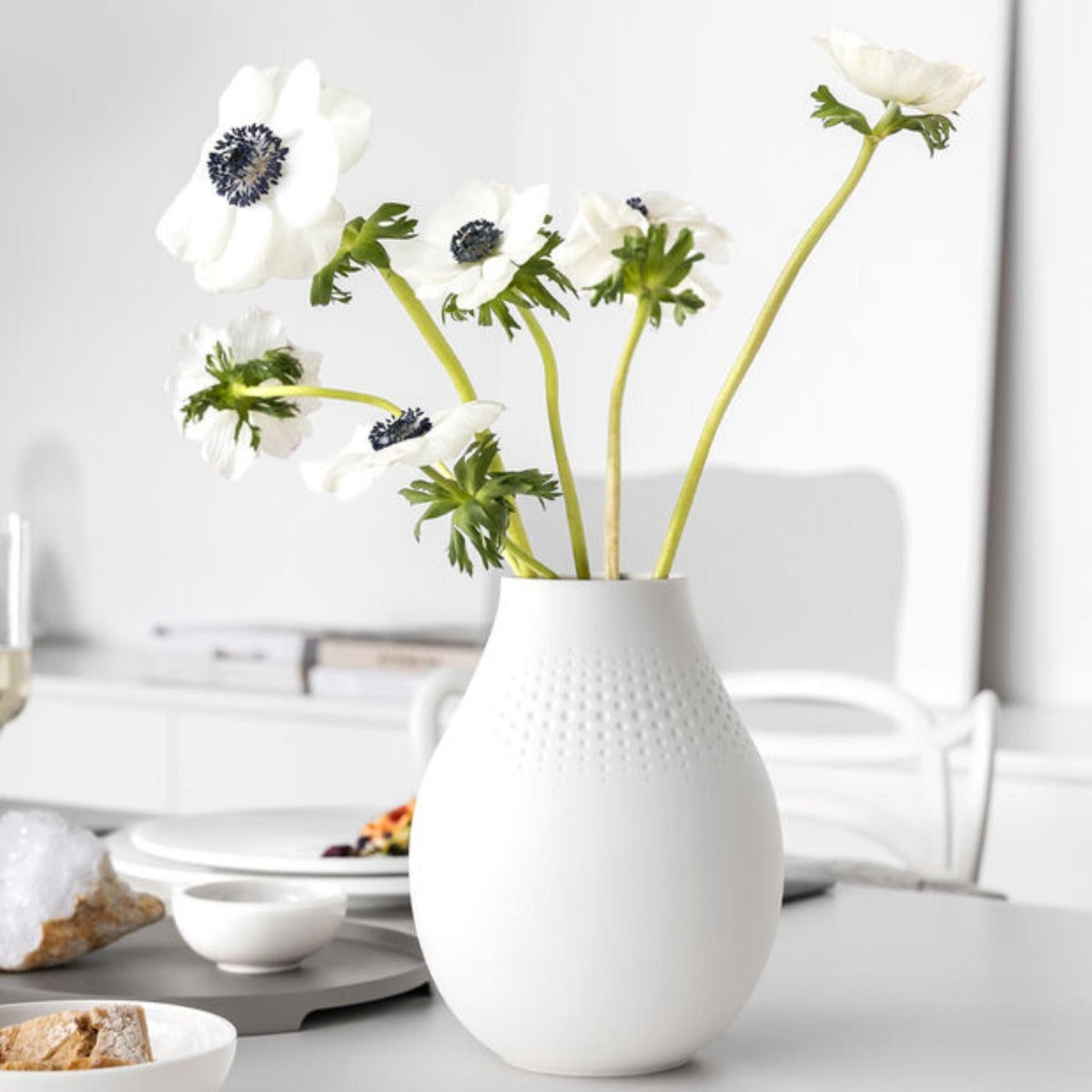 Villeroy & Boch - Manufacture Collier blanc Vase Perle tall Vase - Wholesales Supply