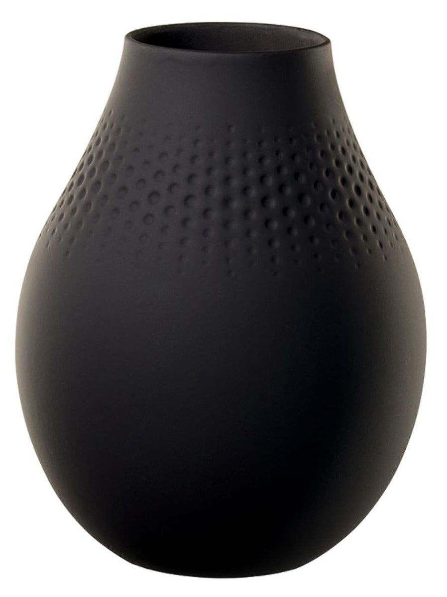 Villeroy & Boch - Manufacture Collier noir Vase Perle tall Vase - Wholesales Supply