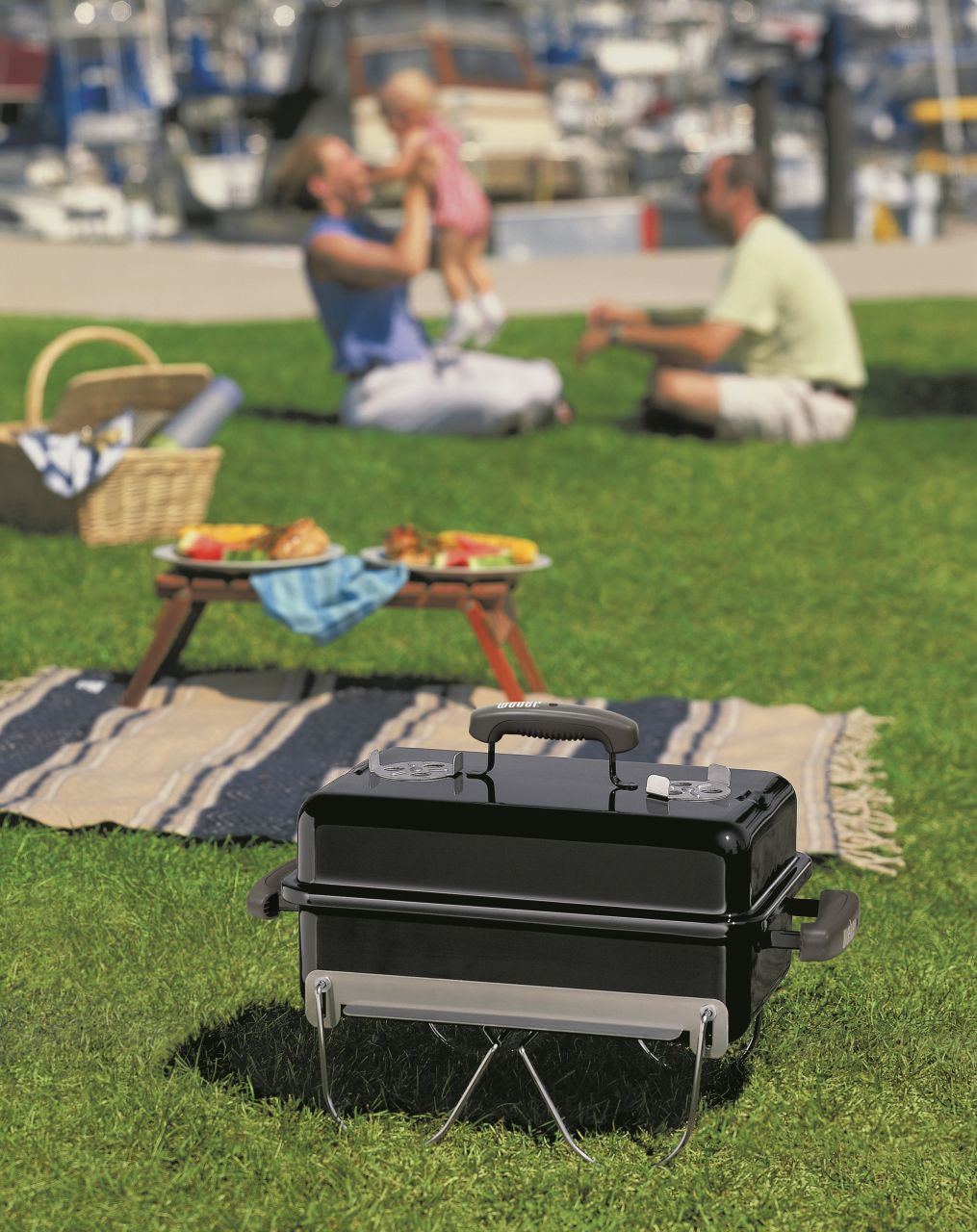 Weber - Go-Anywhere Portable Charcoal BBQ - Black - Wholesales Supply