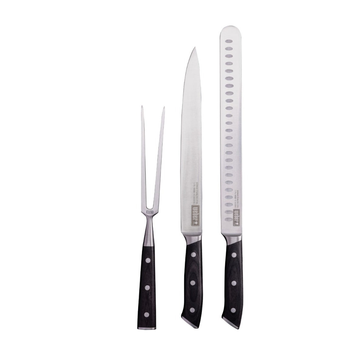 Weber - 3 pce Carving Knife Set - Carving, Ham and Fork - Wholesales Supply