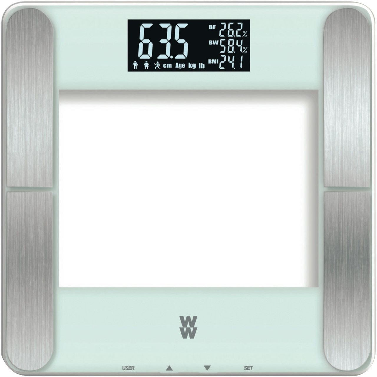 Weight Watchers - Body Analysis Smart Scale - Translucent/Silver - Wholesales Supply