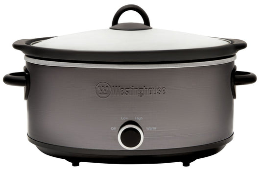 Westinghouse - 6.5L Slow Cooker Black/Stainless Steel - Wholesales Supply