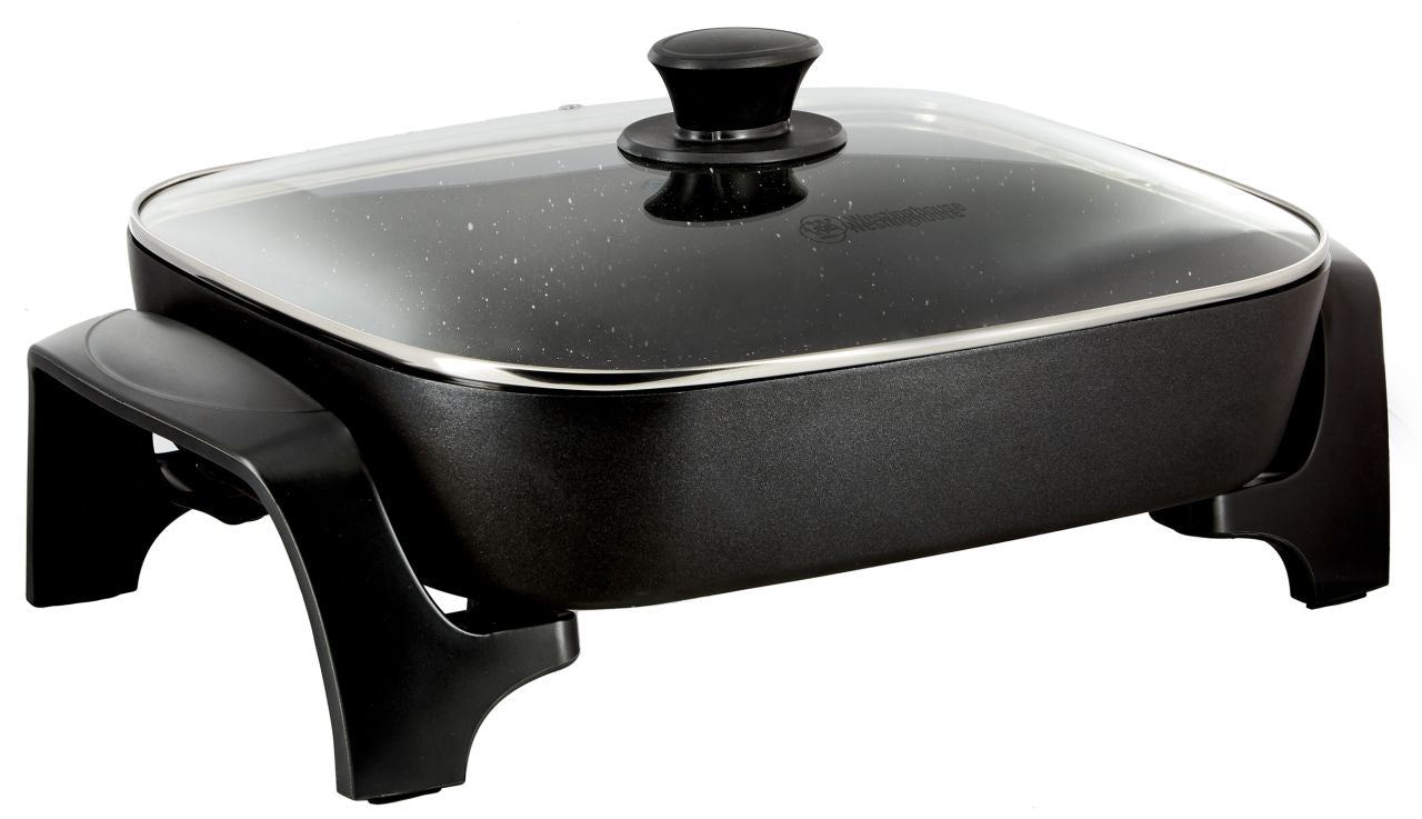 Westinghouse - 12" x 15" Electric Frypan - Black - Wholesales Supply