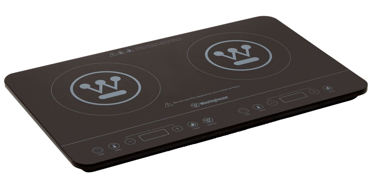 Westinghouse - Twin Induction Cooker - 2400w Black - Wholesales Supply