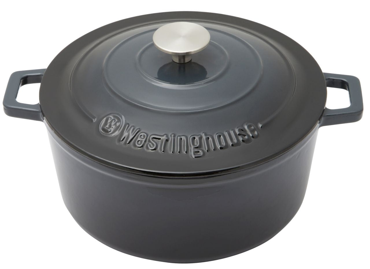 Westinghouse - Cast Iron Pot, Ombre Grey, 25cm Round - Wholesales Supply