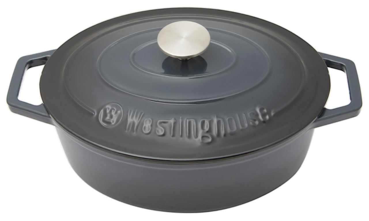 Westinghouse - Cast Iron Pot, Ombre Grey, 30cm Oval - Wholesales Supply