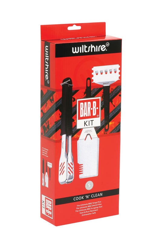 Wiltshire - Bar-B Cook n' Clean BBQ Cleaning Kit - Stainless Steel - Wholesales Supply