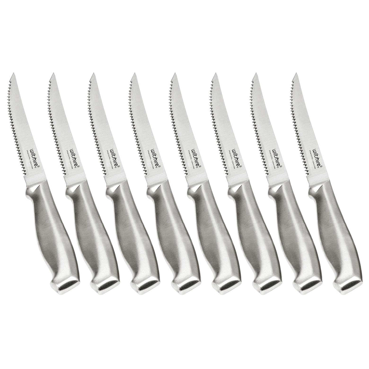 Wiltshire - Steak Knife Set, 8 Piece - Stainless Steel - Wholesales Supply