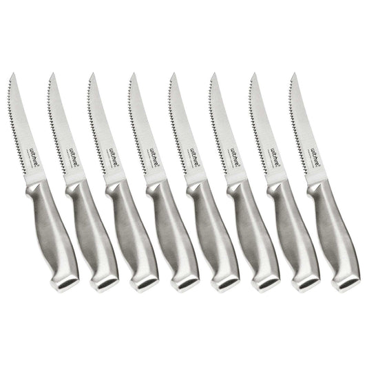 Wiltshire - Steak Knife Set, 8 Piece - Stainless Steel - Wholesales Supply
