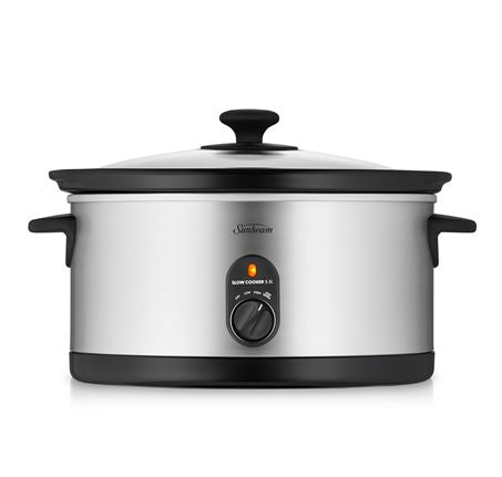 Sunbeam - 5.5L SecretChef Slow Cooker - Stainless Steel
