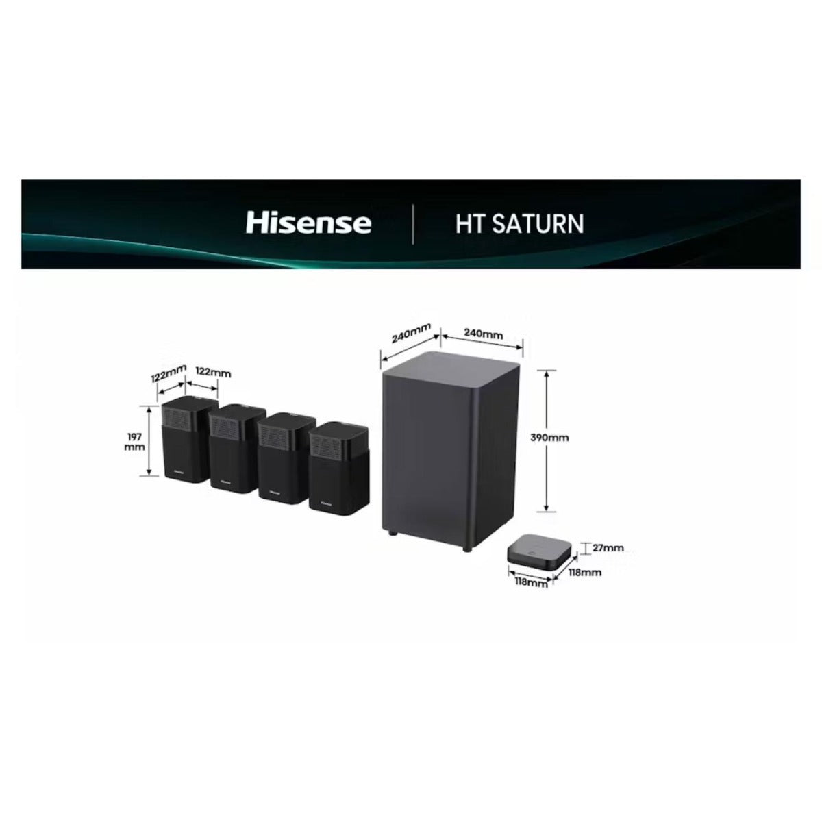 Hisense - 720W 4.1.2 Channel Home Theatre System with Dolby Atmos