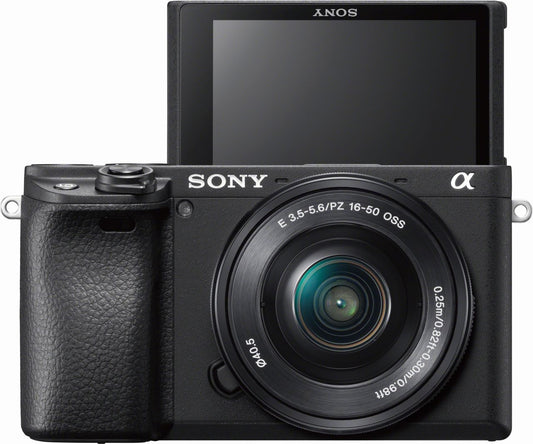Sony - A6400 Premium Digital E-Mount APS-C Camera Body with 16-50mm Camera Lens - Black